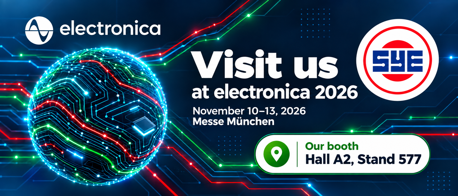 Electronica 2026 SYE Homepage